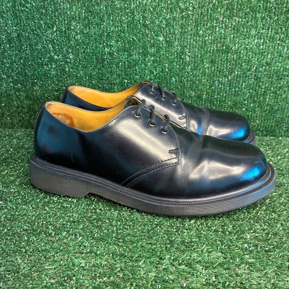 Dr. Martens 1461 PW Smooth Leather AirWair Goth Oxford Shoe Black Mens 8 Women 9
